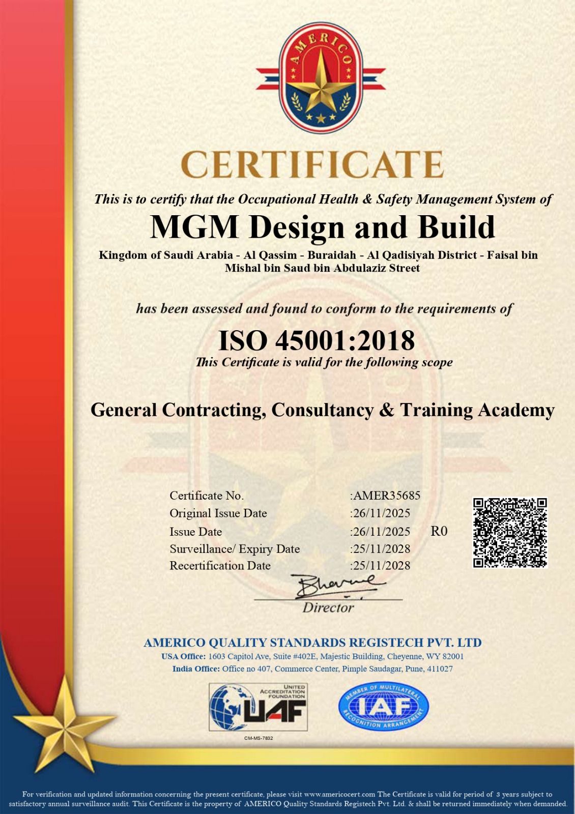 ISO 45001 KSA